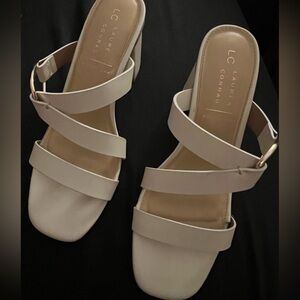 LC Lauren Conrad Women's Tan Strappy Sandals